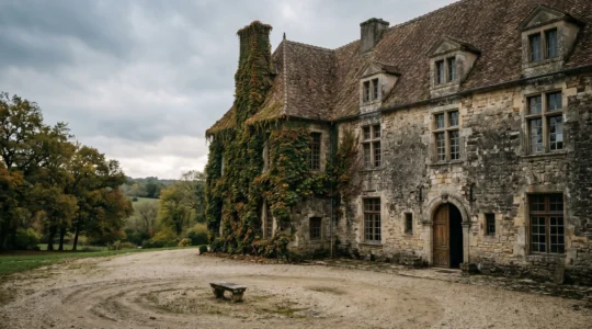 Façade historique d'un château patrimonial européen préservant son authenticité architecturale