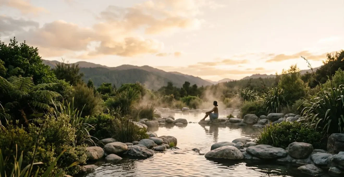 Moment de détente et relaxation dans un environnement thermal apaisant