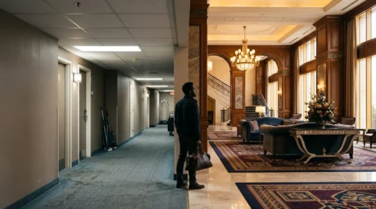 Une expérience de voyage transformatrice illustrant le contraste entre confort standard et luxe premium
